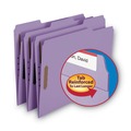 File Folders | Smead 12440 0.75 in. Expansion Top Tab Colored Fastener Folders - Lavender Exterior/Letter Size (50/Box) image number 8