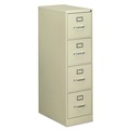 Office Filing Cabinets & Shelves | Alera 25472 15 in. x 25 in. x 52 in. 4-Drawers Economy Vertical File - Letter, Putty image number 0