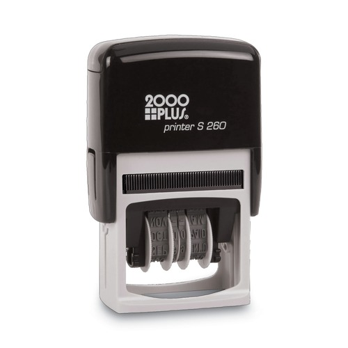 Stamps & Stamp Supplies | COSCO 2000PLUS 065005 1.75 in. x 0.94 in. 4 Messages Economy Message Dater - Red/Blue image number 0