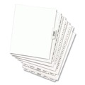 Dividers & Tabs | Avery 01416 11 x 8.5 Preprinted Legal Exhibit P 26-Tab Index Dividers - White (25/Pack) image number 1