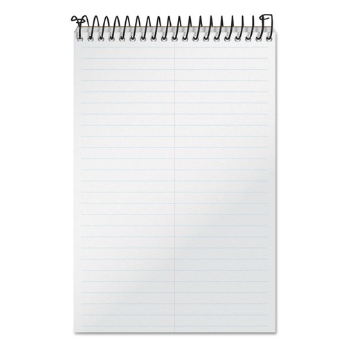 Notebooks & Pads | TOPS 99708 6 x 9 Sheets (100) Docket Gold Gregg Rule Steno Pads - Frosted White Cover/White Sheets image number 0