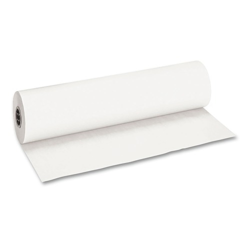 Arts & Crafts Supplies | Pacon P101208 36 in. x 1000 ft. 40 lb Cover Weight Decorol Flame Retardant Art Rolls - Frost White (1-Roll) image number 0