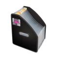 File Folders | C-Line 58810 10 in. Expansion 13 Sections 1/12-Cut Tabs Vertical Expanding File - Letter Size, Black image number 4