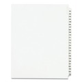 Back to School Sale | Avery 01334 11 in. x 8.5 in. 25-Tab 101 to 125 Avery Style Preprinted Legal Exhibit Side Tab Index Dividers - White (1-Set) image number 0