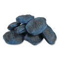 Sponges & Scrubbers | Boardwalk 96130-M-BWK 3 in. x 2.5 in. Steel Wool Soap Pads - Blue (12/Carton) image number 2
