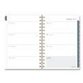 Notebooks & Pads | AT-A-GLANCE 1768200 8.5 in. x 5.5 in. 12-Month (Jan-Dec 2026) Midnight Garden Weekly/Monthly Planner - Black/Pink/Green Cover image number 1