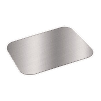 Handi-Foil 2062L 5.88 in. x 8.44 in. Aluminum Foil Laminated Board Lids Fits 2061/2062 (500/Carton)