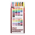 Permanent Markers | Sharpie 2011580 Assorted Tip Sizes/Types Permanent Markers Ultimate Collection - Assorted Colors (45/Pack) image number 2
