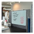 White Boards | U Brands 3689U00-01 20 in. x 16 in. Cubicle Glass Dry Erase Board - White Surface image number 5
