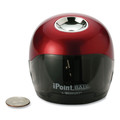 Pencil Sharpeners | Westcott 15570 3 in. x 3.25 in. iPoint Ball Battery-Powered Sharpener - Red/Black image number 1
