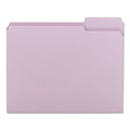 Just Launched | Smead 12443 Colored File Folders with Assorted 1/3-Cut Tab Positions - Letter, Lavender (100/Box) image number 2