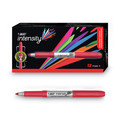 Permanent Markers | BIC GPM11 RED Intensity Fine Bullet Tip Permanent Marker - Rambunctious Red (1-Dozen) image number 0