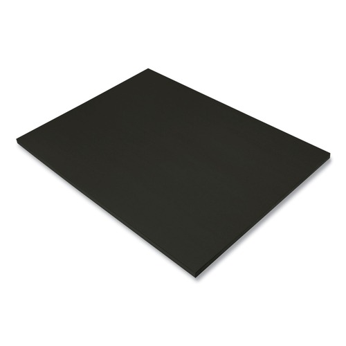 Cover & Cardstock | Prang P6317 50 lbs. Text Weight 18 in. x 24 in. SunWorks Construction Paper - Black (50/Pack) image number 0