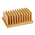 Back to School Sale | Officemate 71002 Bamboo Large File Sorter 9 Sections A6/A7/A8/A9/Legal/Letter/Tabloid Size Files 14.09 x 10.04 x 3.82 Brown image number 0