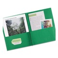 Just Launched | Avery 47977 0.5 in. Capacity 11 in. x 8.5 in. Prong Fastener Two-Pocket Folder - Green (25/Box) image number 2