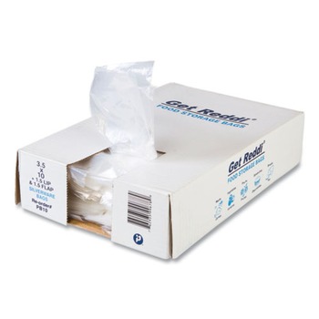 Inteplast Group PB10 0.7 mil. 3.5 in. x 1.5 in. Silverware Bags - Clear (2000/Carton)