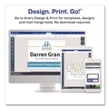 Back to School Sale | Avery 08780 4 in. x 3 in. Horizontal Magnetic Style Name Badge Kit - White (24/Pack) image number 3