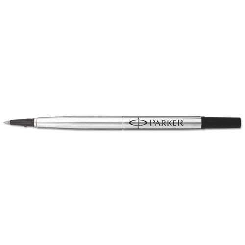 Pens | Parker 1950323 Medium Conical Tip Rollerball Pen Refill - Black Ink image number 0