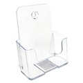 Desk Shelves | Deflecto 74901 DocuHolder 6.5 in. W x 3.75 in. D x 7.75 in. H Booklet Size Countertop/Wall-Mount Holder - Clear image number 1