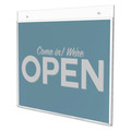 Office Presentation Supplies | Deflecto 68301 Classic Image 11 in. x 8.5 in. Landscape Wall-Mount Sign Holder - Clear image number 3