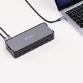 Back to School Sale | Verbatim 32171 15-in-1 Audio/DisplayPort/HDMI/Micro SD/RJ45/SD/USB-A/USB-C Pro Docking Station - Gray image number 3