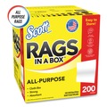 Cleaning Cloths | Scott 75260 12 in. x 9 in. POP-UP Box Rags in a Box - White (200/Box) image number 2