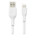 Electronic Adapters & Chargers | Belkin CAA001BT3MWH 9.8 ft. BOOST CHARGE Apple Lightning to USB-A ChargeSync Cable - White image number 2