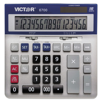 CALCULATORS | Victor 6700 16-Digit LCD Large Desktop Calculator