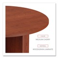Office Desks & Workstations | Alera ALEVA7142MC 42 in. x 29.5 in. Valencia Round Conference Table with Legs - Medium Cherry image number 5