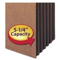 File Jackets & Sleeves | Smead 73390 5.25 in. Expansion Redrope Tuff Pocket Drop-Front File Pockets with Fully Lined Gussets - Letter , Redrope (10/Box) image number 2