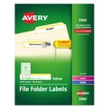Labels | Avery 05966 0.66 in. x 3.44 in. Permanent TrueBlock File Folder Labels with Sure Feed Technology - White (30/Sheet, 50 Sheets/Box) image number 0