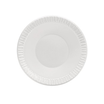 Dart 12BWWQR 10 oz. - 12 oz. Quiet Classic Laminated Foam Dinnerware Bowls - White (1000/Carton)
