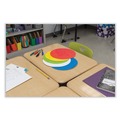 Project & Display Boards | Pacon PAC9012 10 in. x 10 in. Self Stick Dry Erase Circles - Blue/Green/Red/White/Yellow Surfaces image number 2