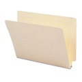 File Folders | Smead 24275 Straight Tabs Letter Size 1.5 in. Expansion Heavyweight End Tab Expansion Folders - Manila (50/Box) image number 0