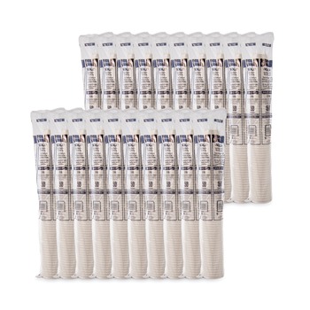 SOLO 316W-2050 16 oz. Single-Sided Poly Paper Hot Cups - White (50 Sleeve, 20 Sleeves/Carton)