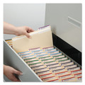 File Folders | Smead 14555 0.75 in. Expansion 2 Fasteners Letter Size Fastener Folders with SafeSHIELD Coated Fasteners - Manila Exterior (50/Box) image number 2