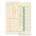 Recordkeeping & Forms | TOPS 1257 3.5 in. x 9 in. Two-Sided Time Clock Cards (500/Box) image number 0