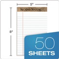Notebooks & Pads | TOPS 74830 Second Nature 5 in. x 8 in. Sheets Narrow Rule Recycled Ruled Pads - White (1-Dozen) image number 6