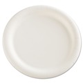  | AJM Packaging Corporation AJM CP9AJCWWH14 9 in. Diameter Premium Coated Paper Plates - White (125/Pack, 4 Packs/Carton) image number 1