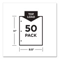 Sheet Protectors | Avery 74204 Non-Glare Top-Load Poly Three-Hole Letter Sheet Protectors (50/Box) image number 3