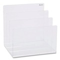 Desktop Organizers | Kantek AD-45 8 in. x 6.5 in. x 7.6 in. 3-Section Acrylic Letter to Legal Size Desk File - Clear image number 0