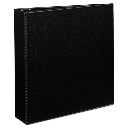 Binders | Avery 27550 11 in. x 8.5 in. 2 in. Capacity 3 Rings Durable Non-View Binder with DuraHinge and Slant Rings - Black image number 0