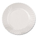Bowls and Plates | WNA RSCW101212 10.25 in. Diameter Classicware Plastic Dinnerware Plates - Clear (12/Pack) image number 1