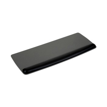 3M WR422LE 25.5 in. x 10.6 in. Antimicrobial Gel Mouse Pad/Keyboard Wrist Rest Platform - Black/Silver