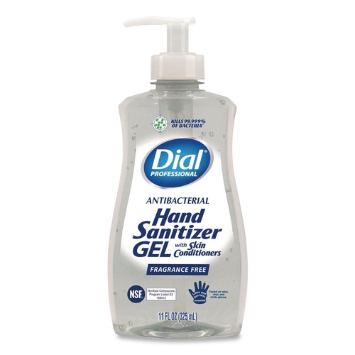 Hand Sanitizers | Dial Professional 1700035482 11 oz Gel Antibacterial Hand Sanitizer - Fragrance-Free image number 0