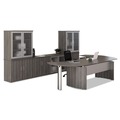 Office Electronics & Batteries | Mayline MNDT72LGS Medina Series Laminate Curved Desk Top 72-in X 36-in Gray Steel image number 2