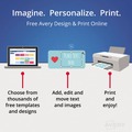 Just Launched | Avery 05388 3 in. x 5 in. Unruled Printable Index Cards with Sure Feed for Inkjet/Laser Printers - White (150 Cards, 3 Cards/Sheet, 50 Sheets/Box) image number 4