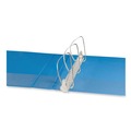 Binders | Universal UNV20733 11 in. x 8.5 in. 2 in. Capacity 3 Rings Slant D-Ring View Binder - Light Blue image number 3