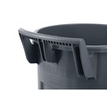 Trash & Waste Bins | Rubbermaid Commercial 2131929 BRUTE 44 gal Plastic Vented Wheeled Container - Gray image number 4