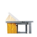 Cleaning Carts | Boardwalk JC1945SBWK23 22 in. x 44 in. x 38 in. 4 Shelves 1 Bin Plastic Janitor's Cart - Gray image number 3